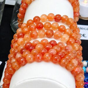 Pulsera Asolecas Perlas naranjas